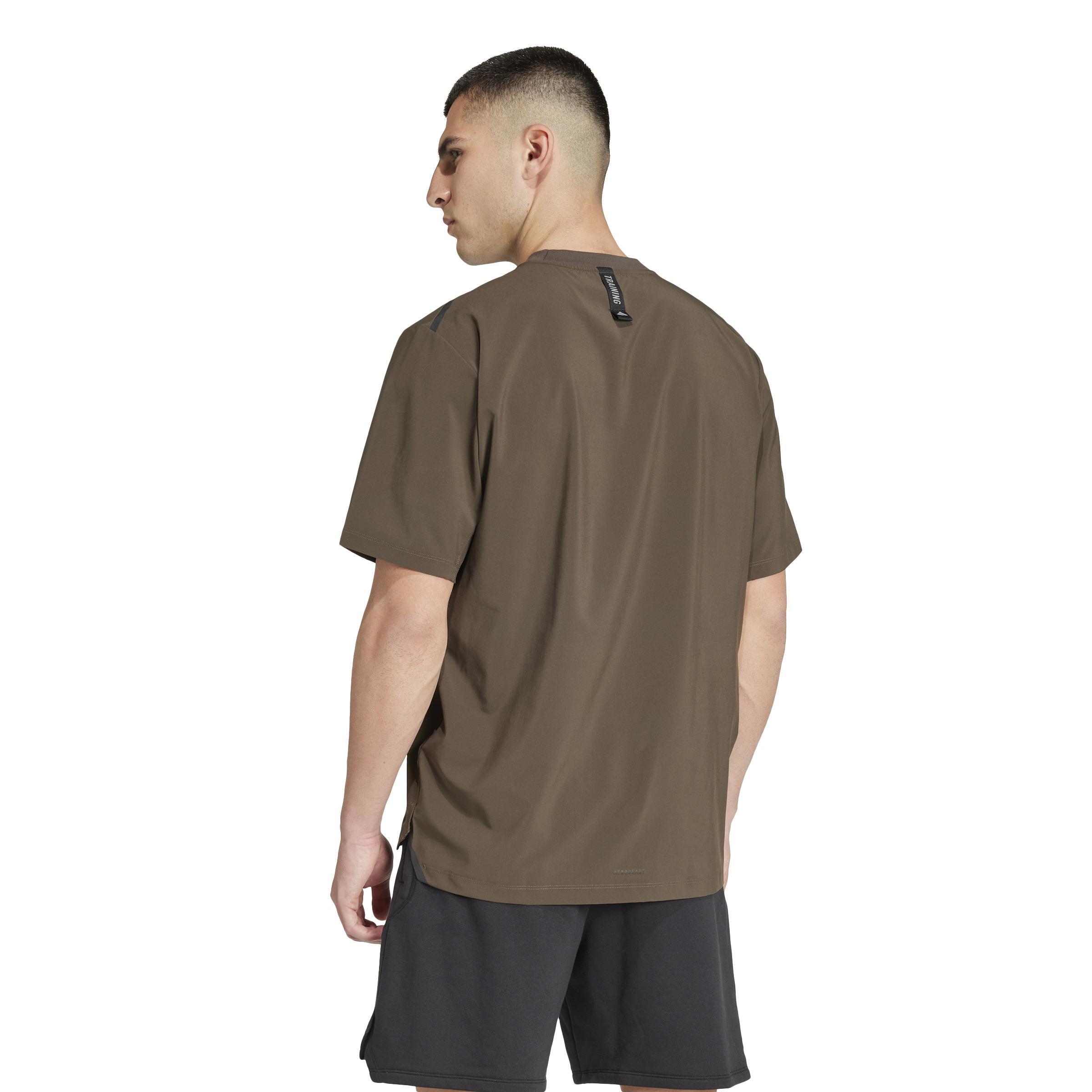 adidas adidas power t-shirts - shadow olive/black - foto 3