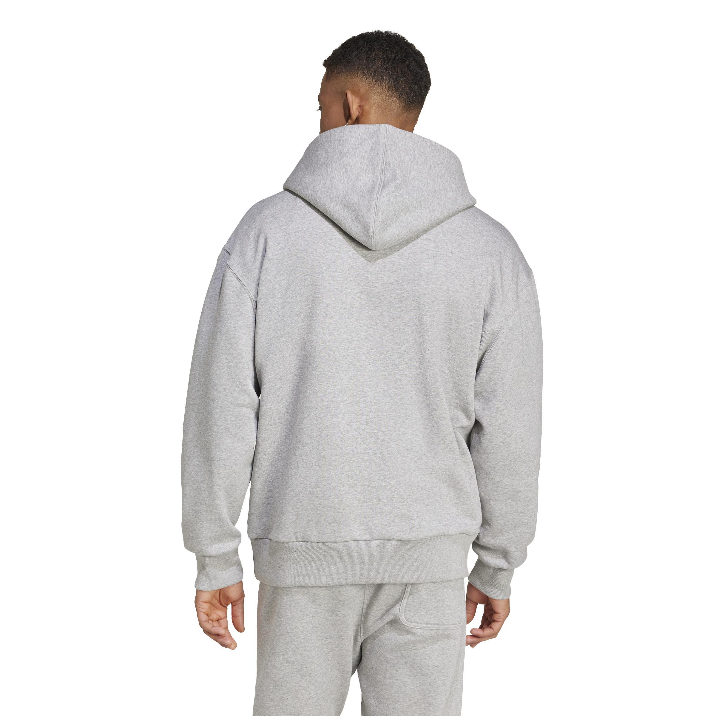 ADIDAS FELPA CON CAPPUCCIO ALL SZN SWEATSHIRTS GRIGIO UOMO IY4123