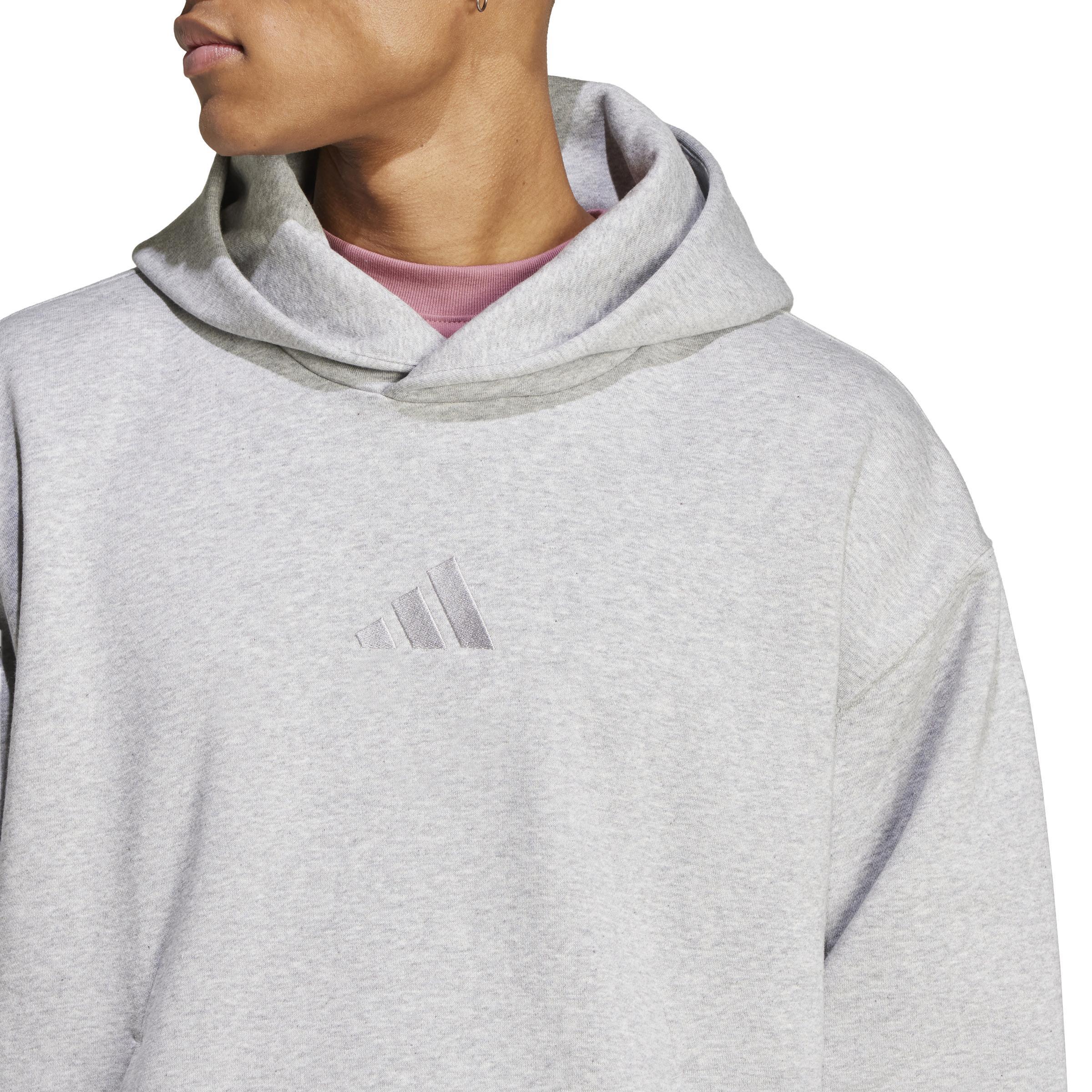 ADIDAS FELPA CON CAPPUCCIO ALL SZN SWEATSHIRTS GRIGIO UOMO IY4123