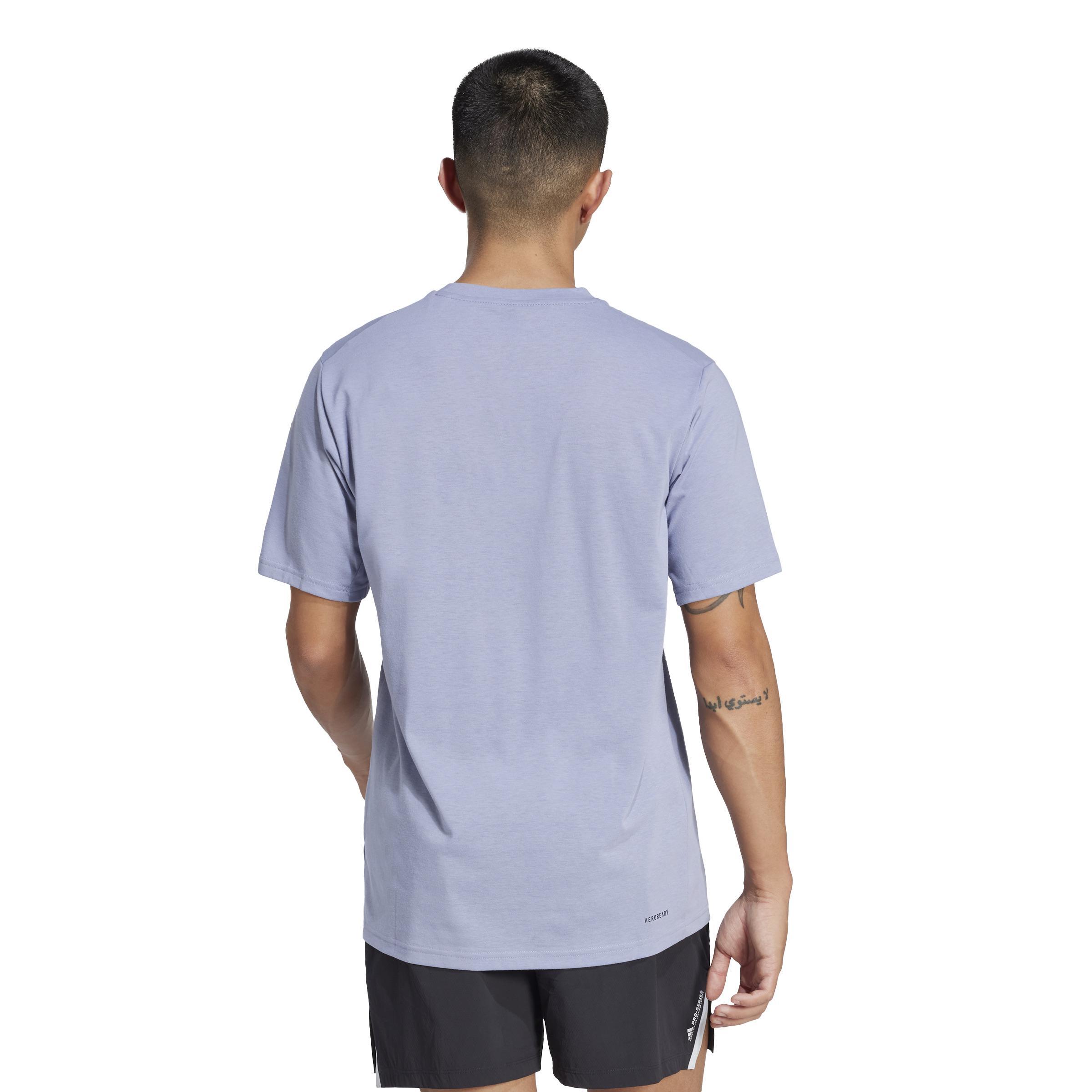 ADIDAS UOMO WORKOUT ESSENTIALS T-SHIRTS BLU JC5341