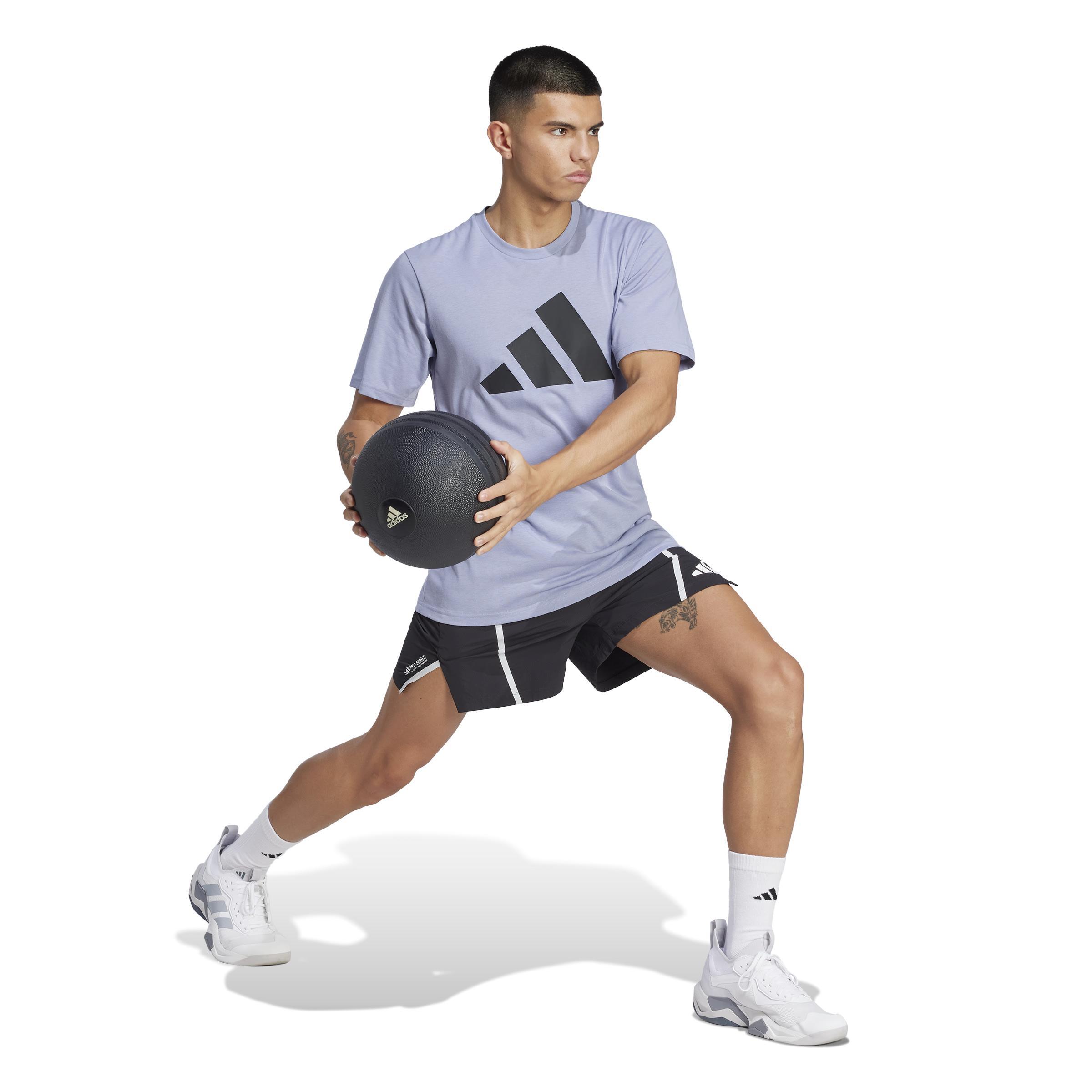 ADIDAS UOMO WORKOUT ESSENTIALS T-SHIRTS BLU JC5341