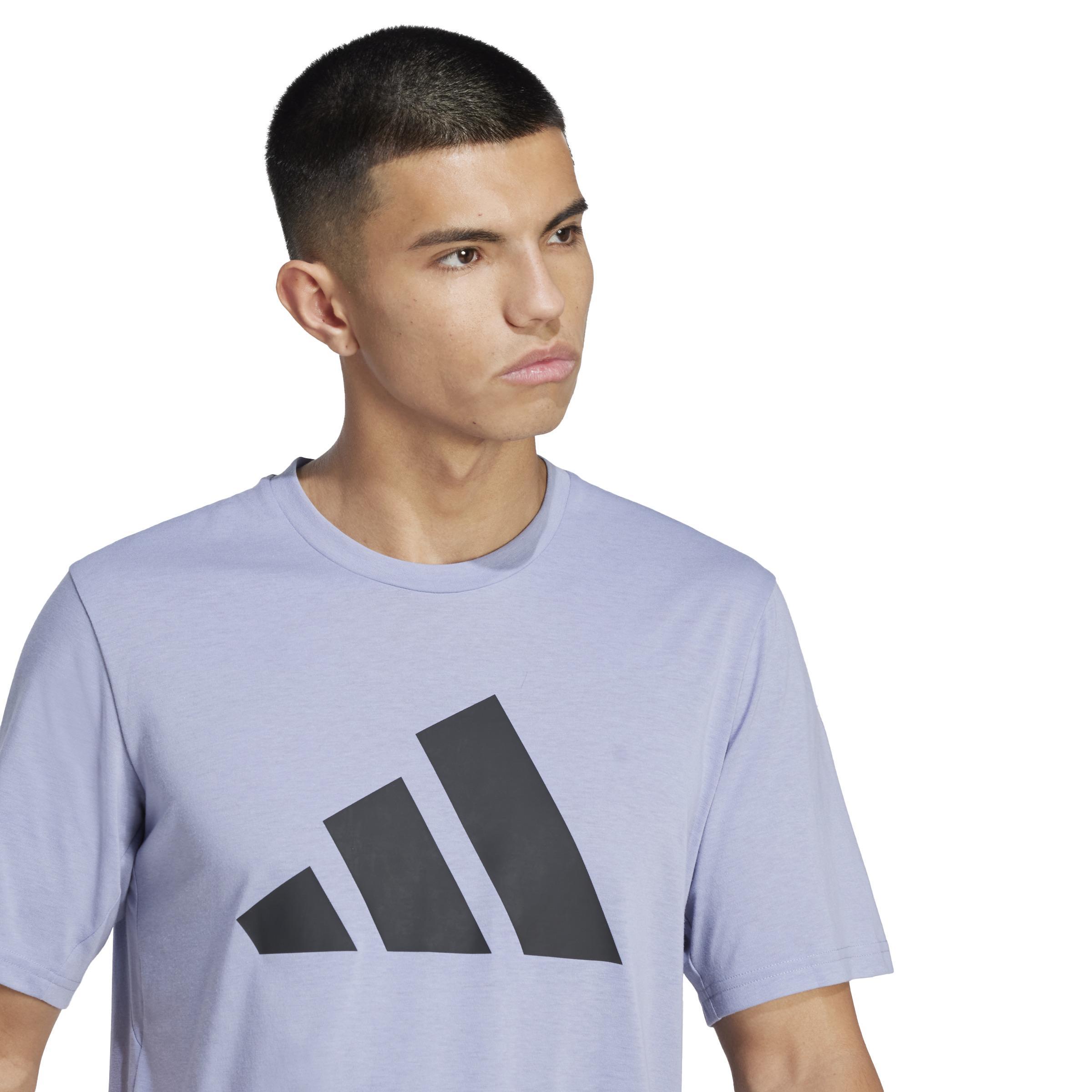 ADIDAS UOMO WORKOUT ESSENTIALS T-SHIRTS BLU JC5341