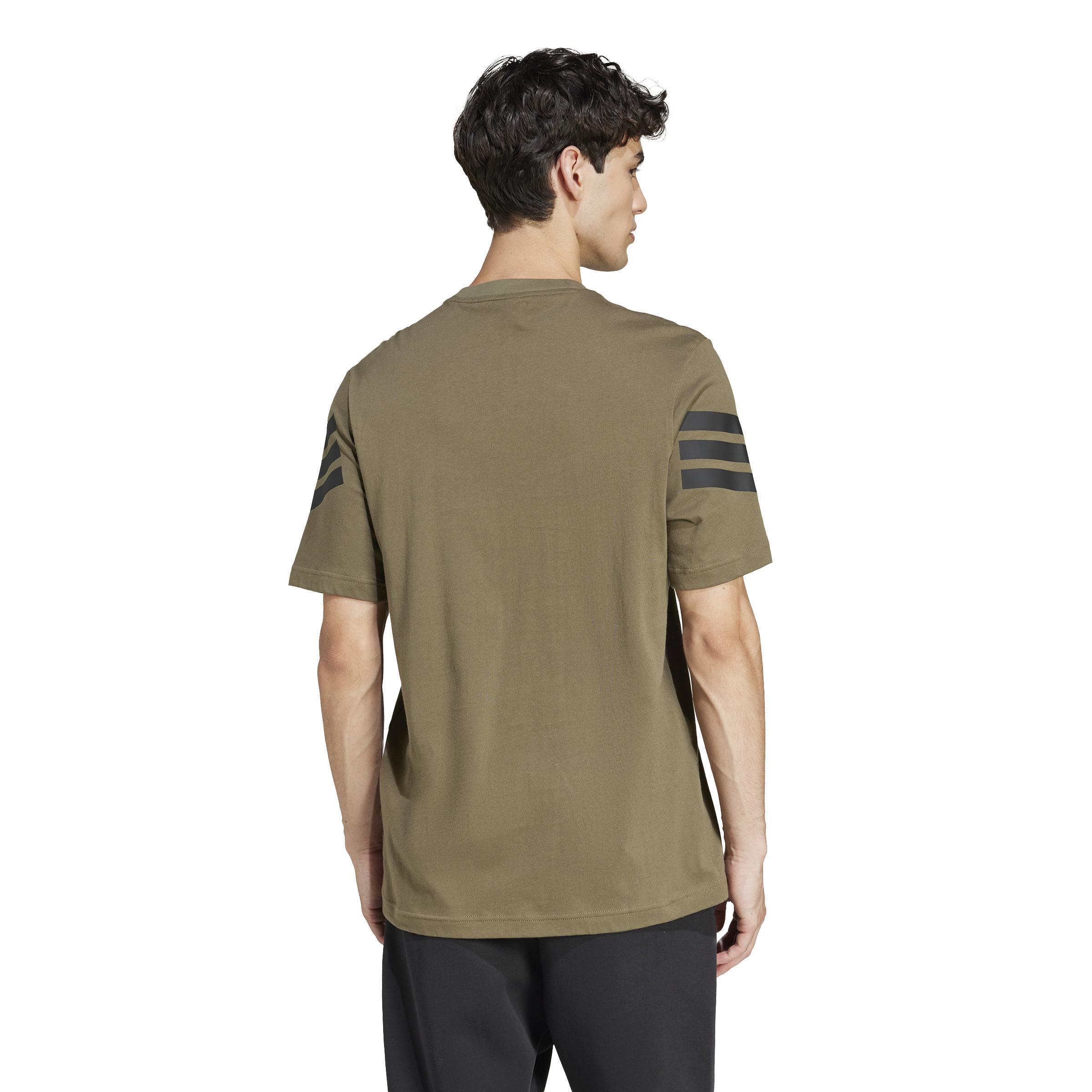 adidas adidas future icons t-shirts - olive strata - foto 3