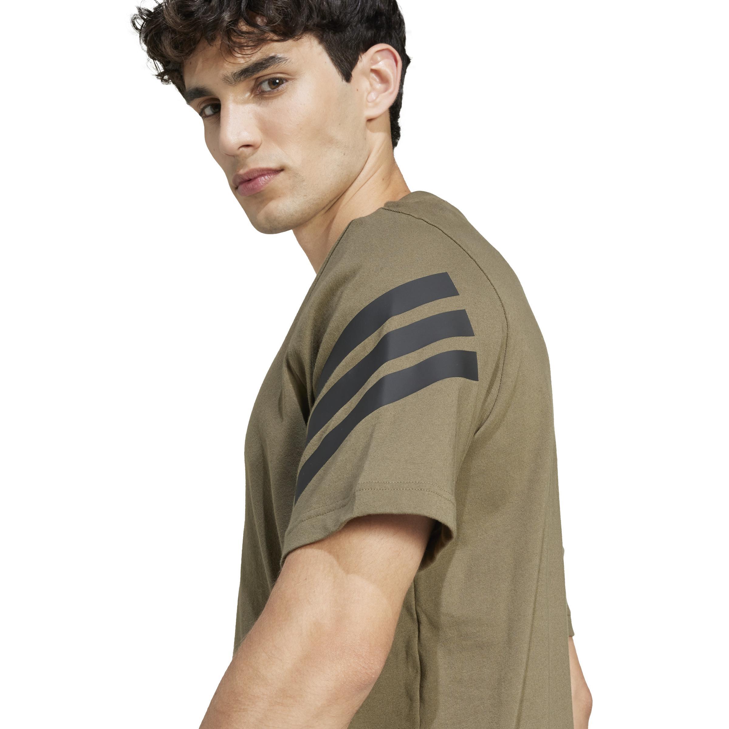 adidas adidas future icons t-shirts - olive strata - foto 4