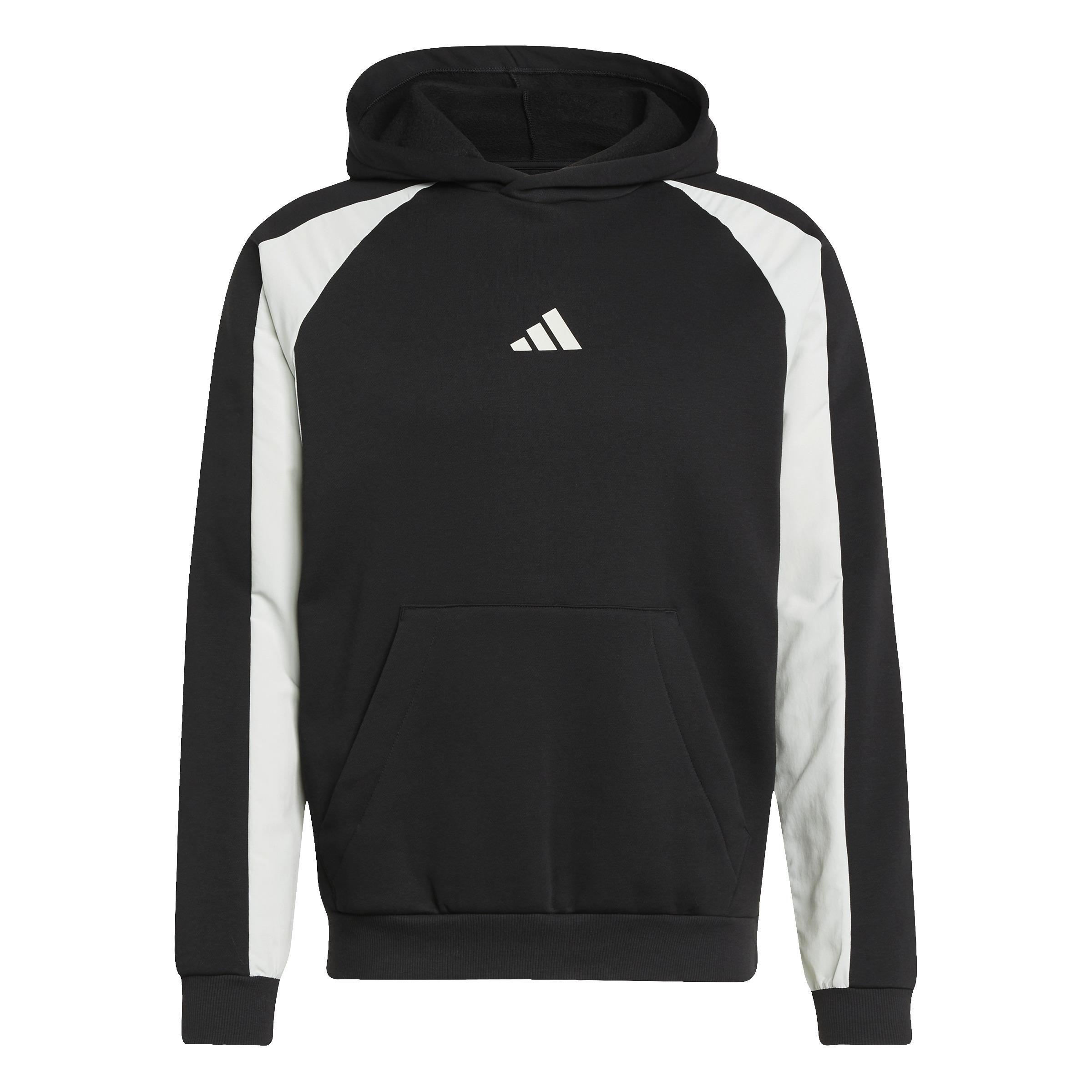 ADIDAS FELPA CAPPUCCIO SEASONALS SWEATSHIRTS UOMO NERO 