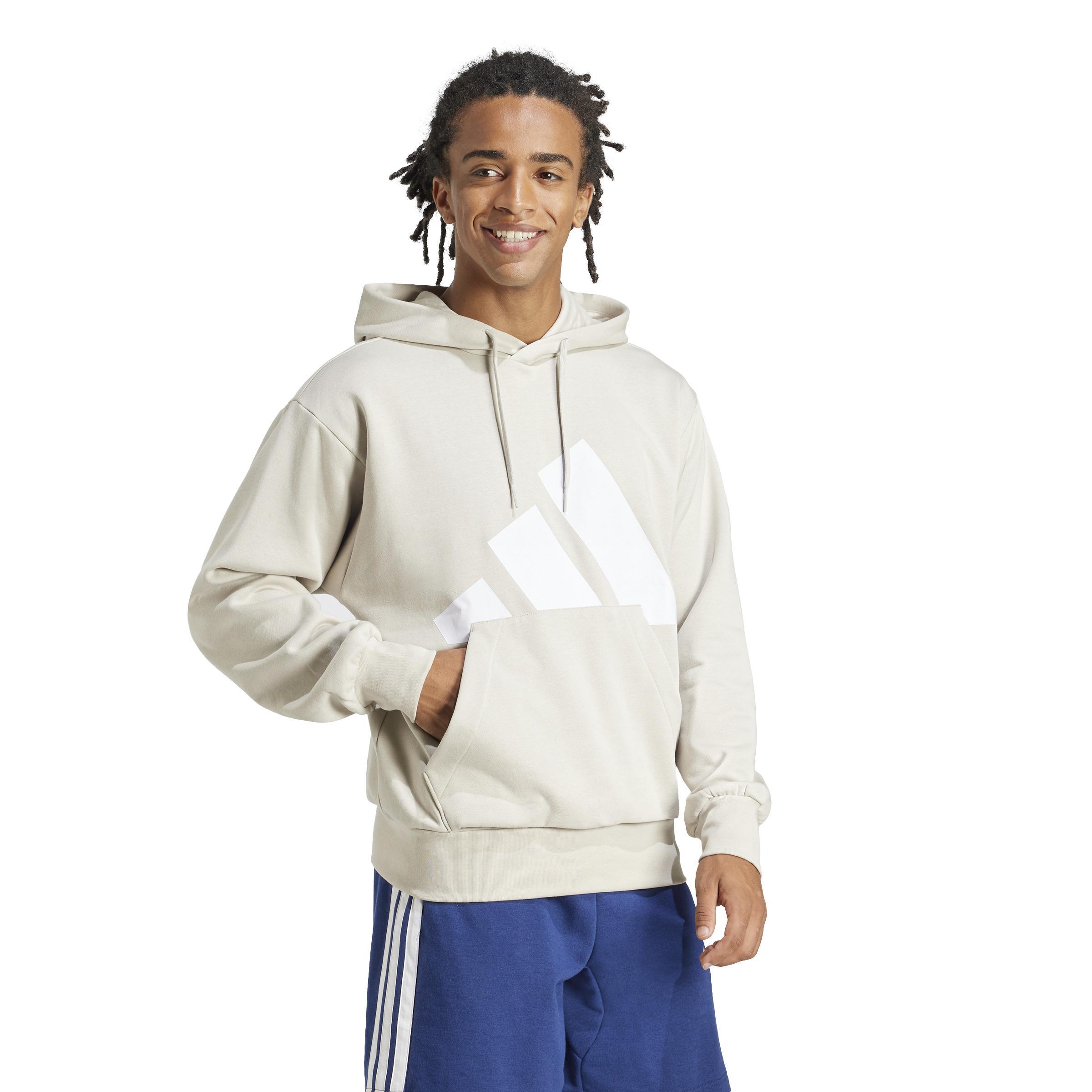 ADIDAS FELPA ESSENTIALS SWEATSHIRTS  UOMO BEIGE JE8882