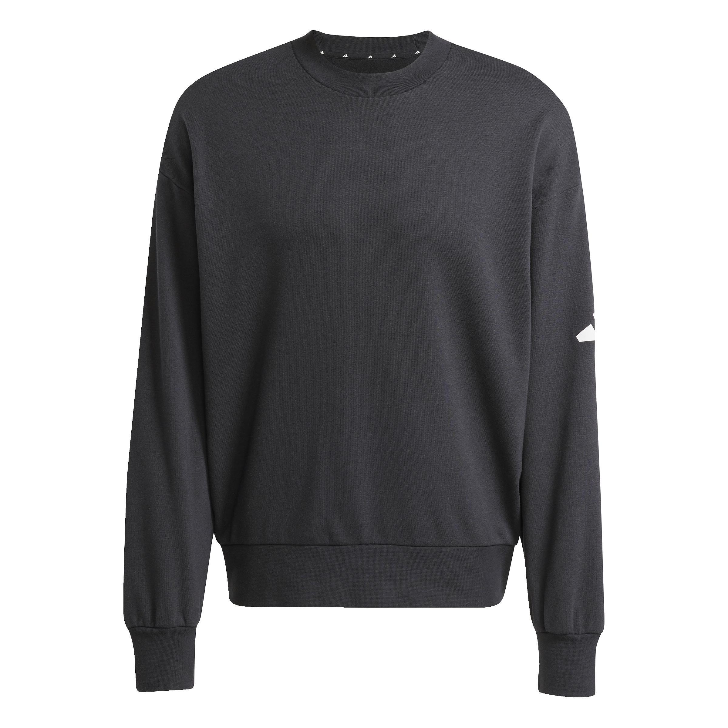 ADIDAS FELPA GIROCOLLO ESSENTIALS SWEATSHIRTS UOMO NERO JF3576