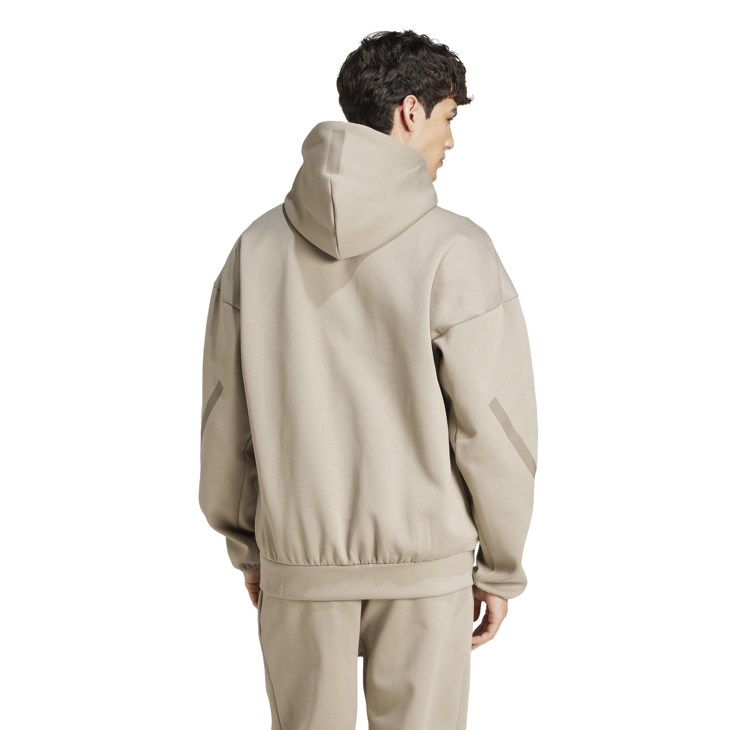 ADIDAS FELPA HD TRACK TOP M Z.N.E. FZ  UOMO BEIGE JC5495