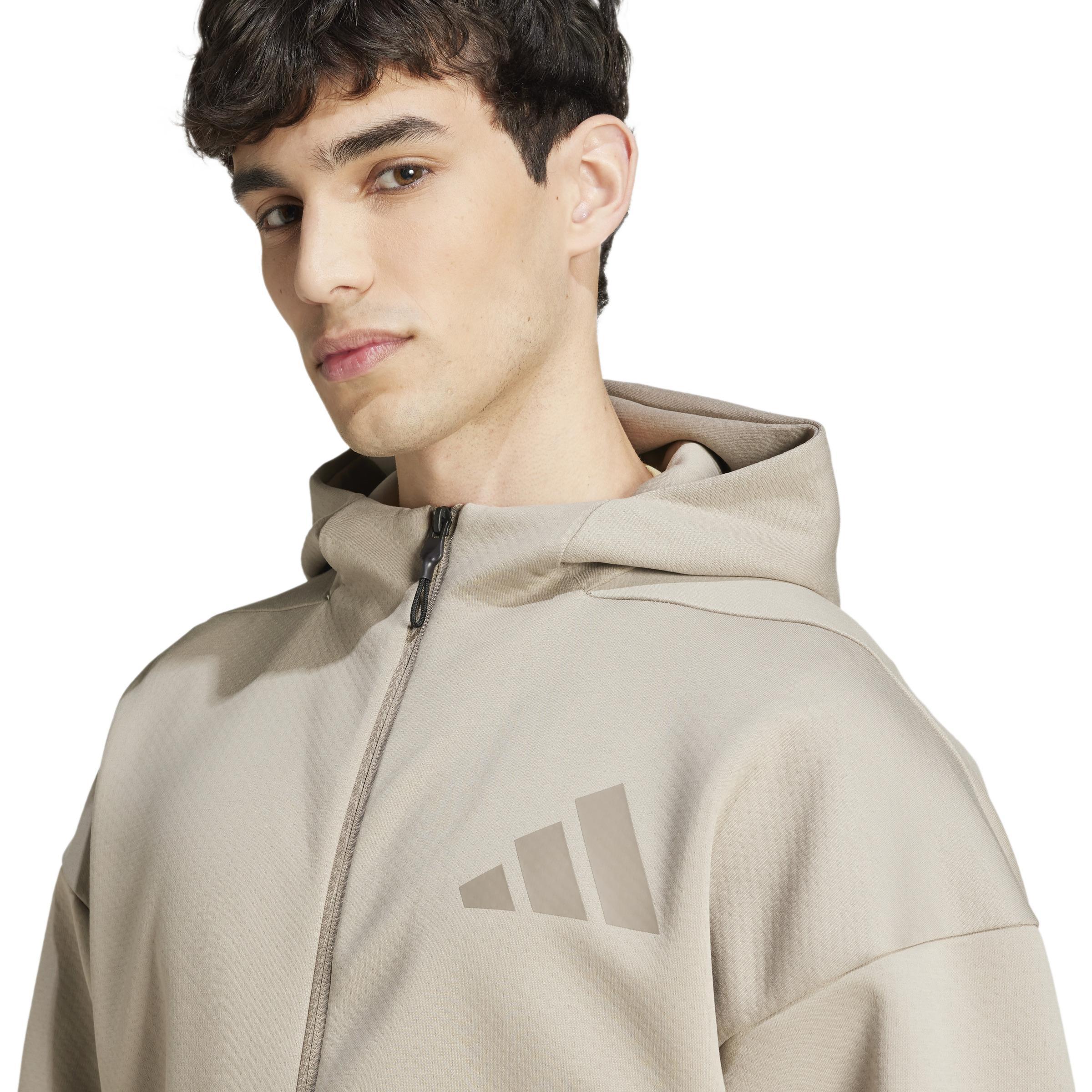 ADIDAS FELPA HD TRACK TOP M Z.N.E. FZ  UOMO BEIGE JC5495