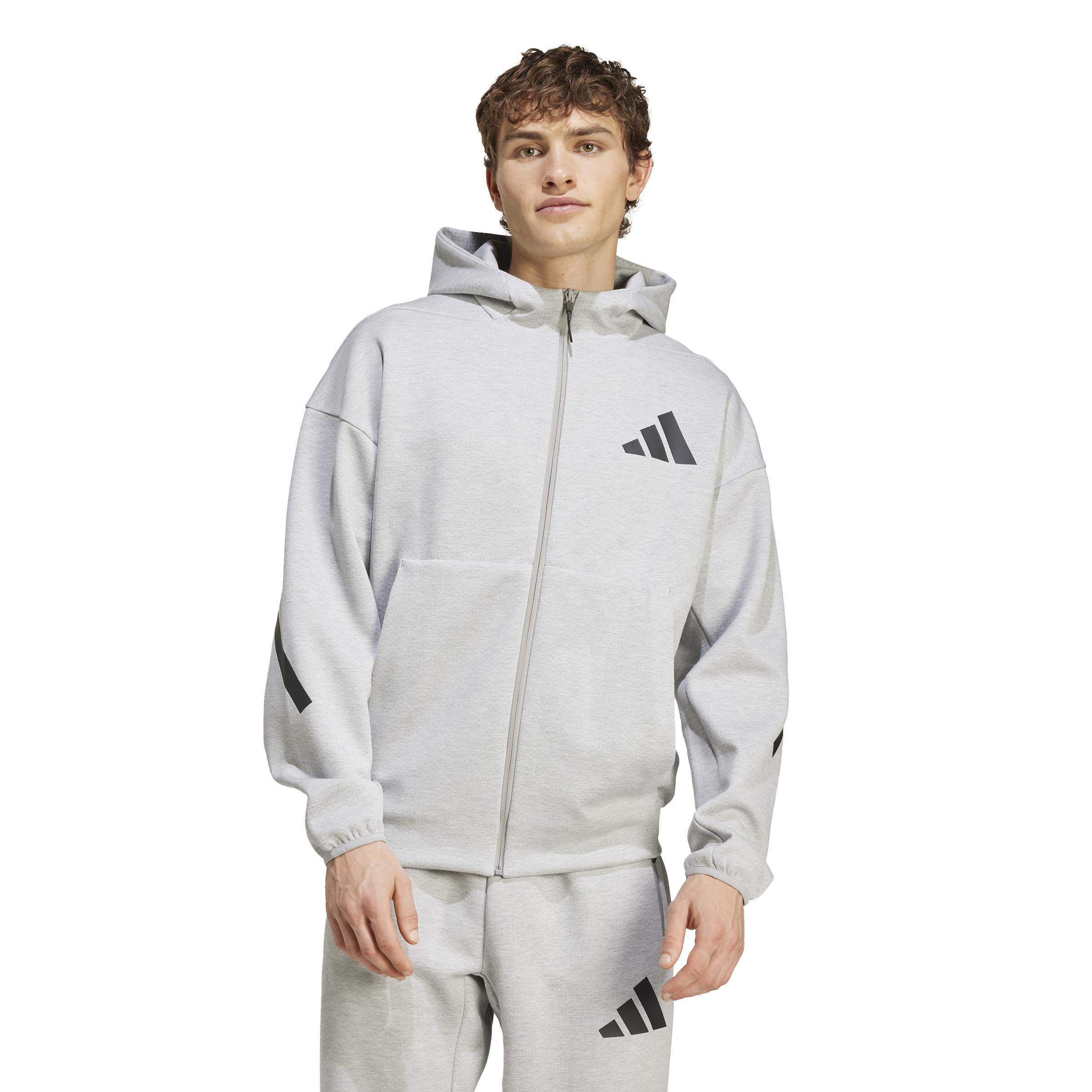 adidas adidas hd track top m z.n.e. fz - medium grey heather - foto 2