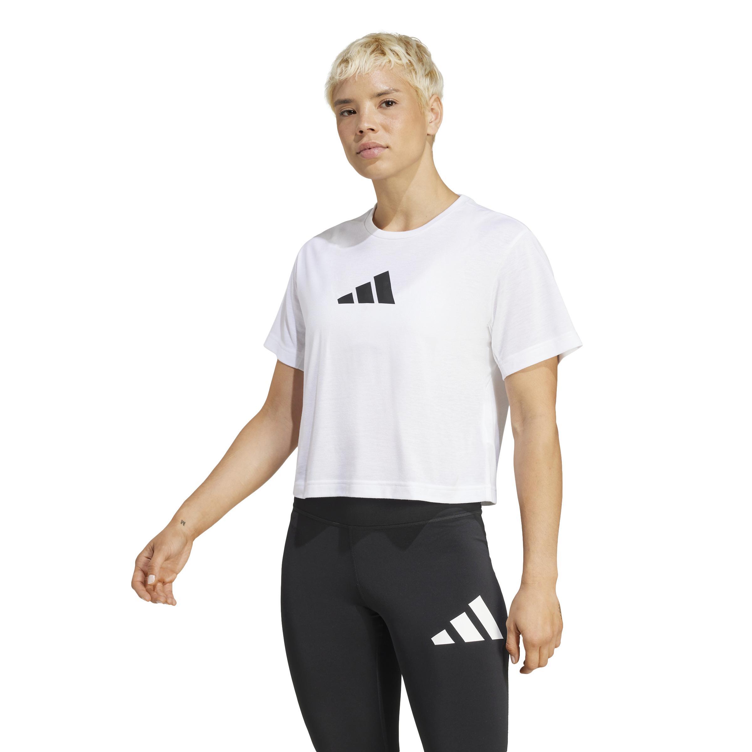 ADIDAS T-SHIRT SS TR-ES BL W DONNA BIANCO JG8615