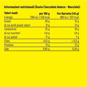 Crispy bar 40 g white hazelnut