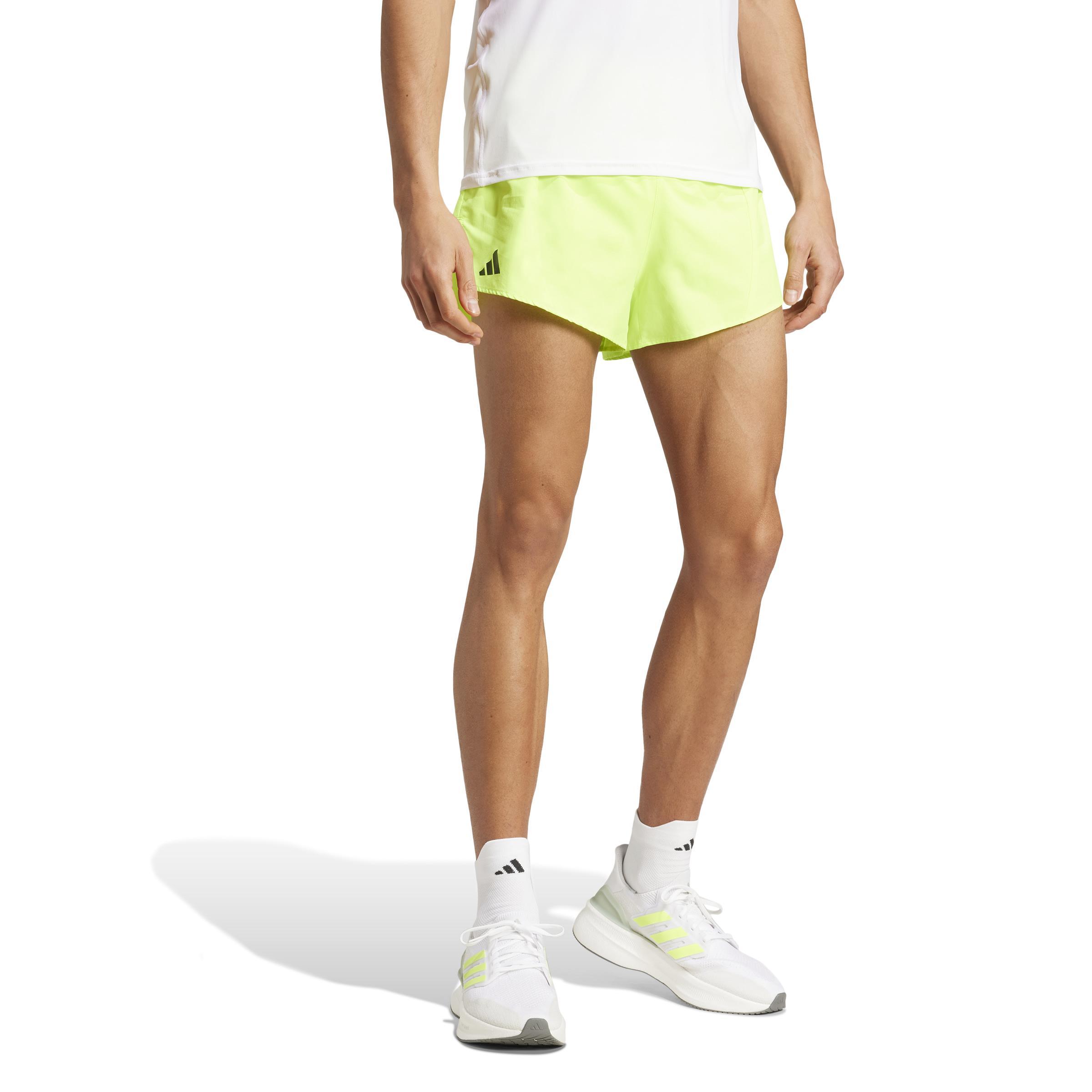 adidas adidas adizero essentials running short - lucid lemon - foto 2