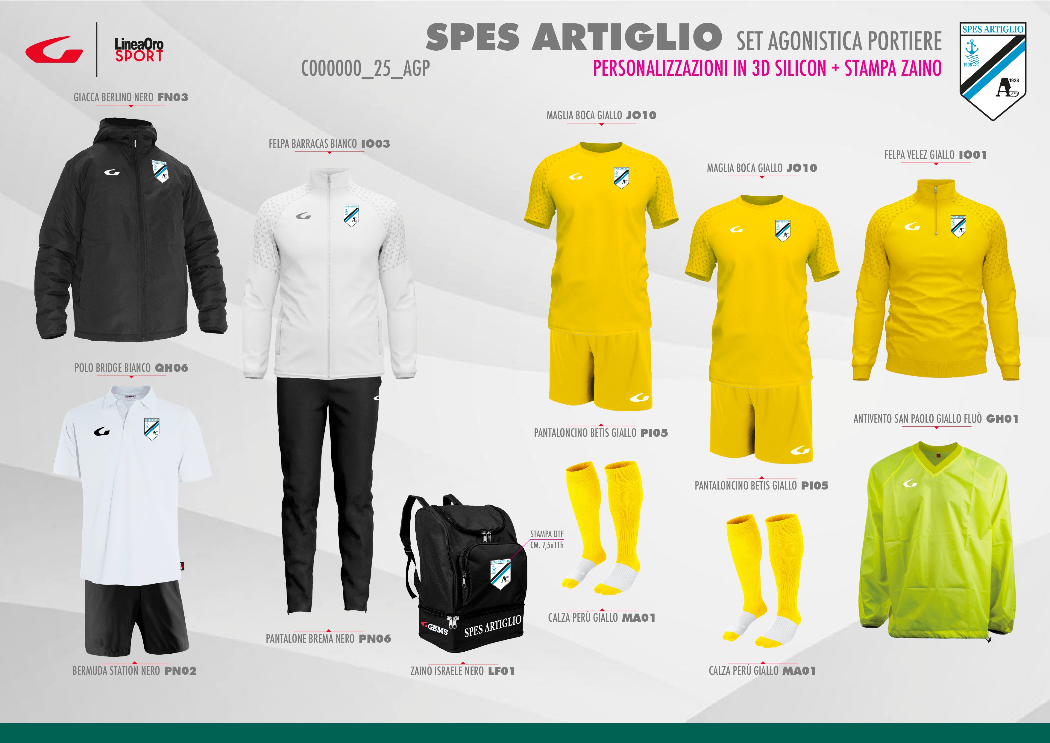 SPES ARTIGLIO 2025 SET AGONISTICA PORTIERE - XS