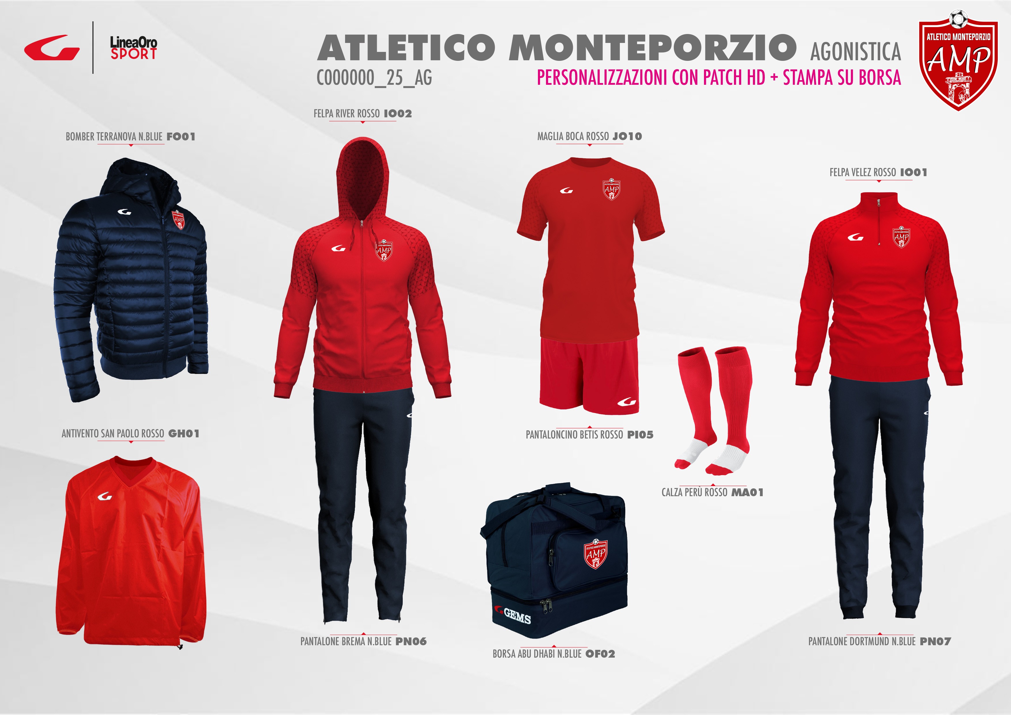 ATLETICO MONTEPORZIO 2025 SET AGONISTICA - S