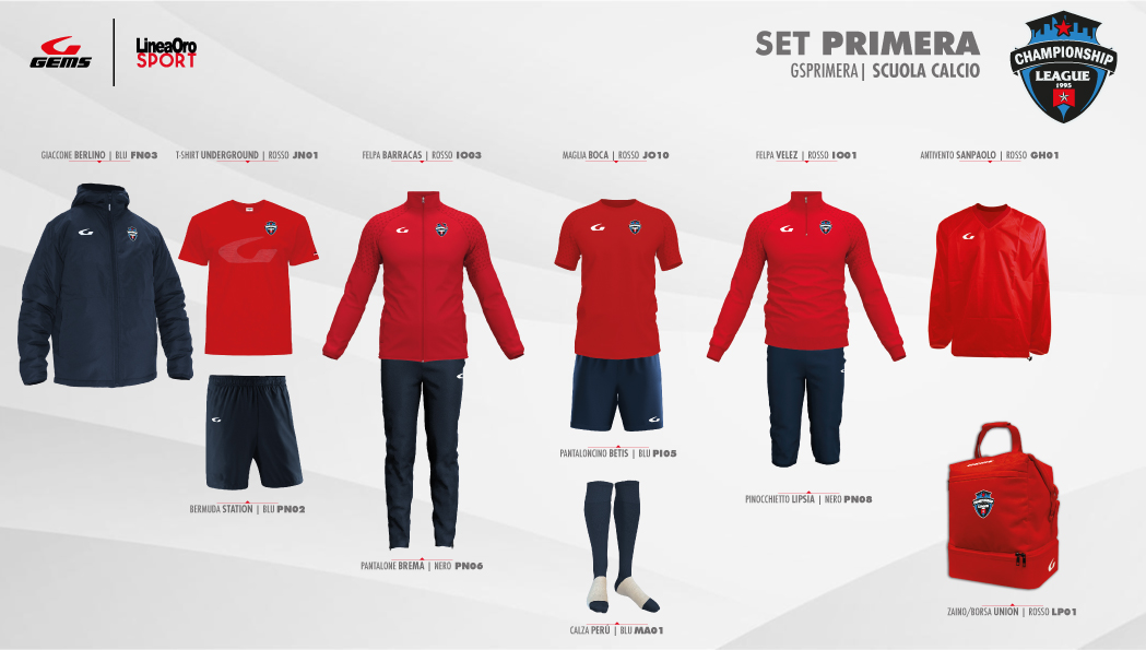 CHAMPIONSHIP LEAGUE 1995 SET PRIMERA SCUOLA CALCIO 2026 - L