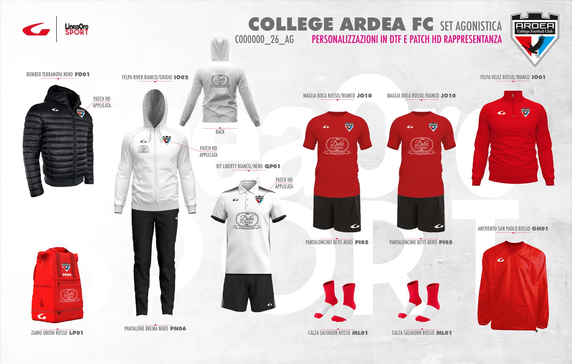 COLLEGE ARDEA FC 2026 SET AGONISTICA - XXL