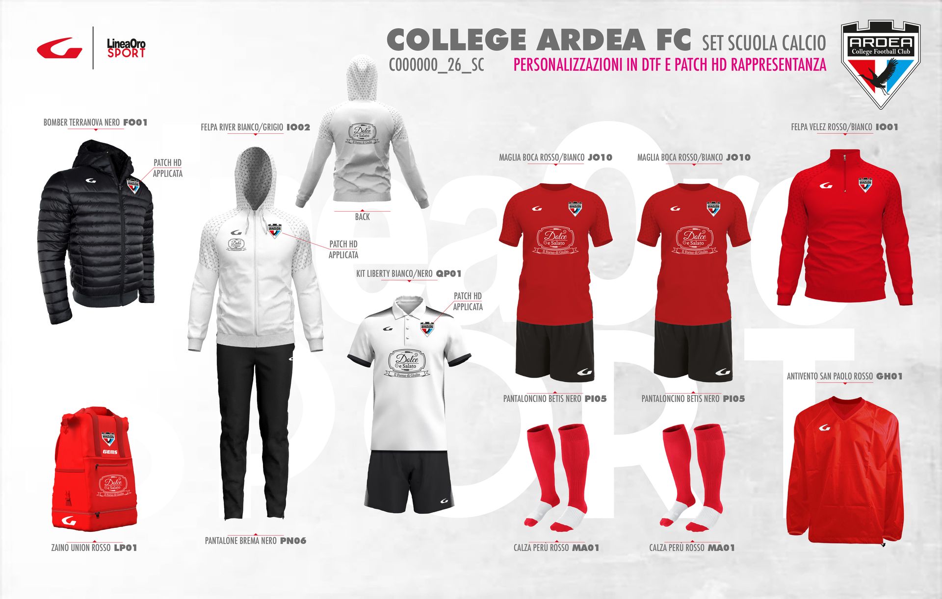 COLLEGE ARDEA FC 2026 SET SCUOLA CALCIO - S