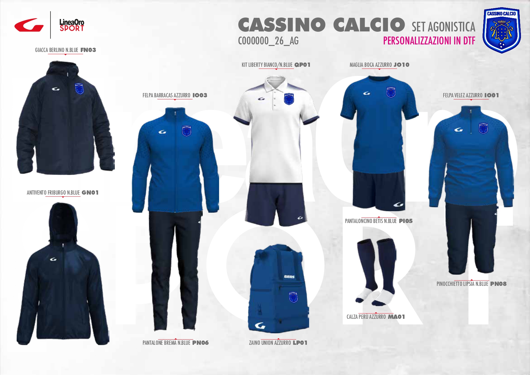 CASSINO CALCIO 2026 SET AGONISTICA - XL