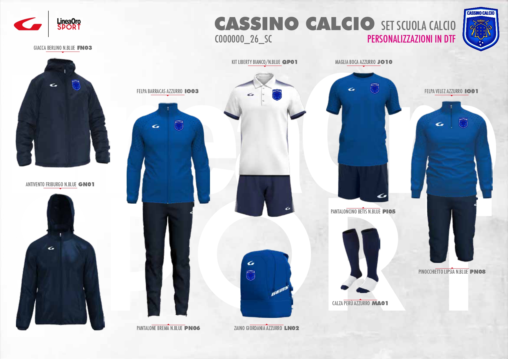 CASSINO CALCIO 2026 SET SCUOLA CALCIO - L