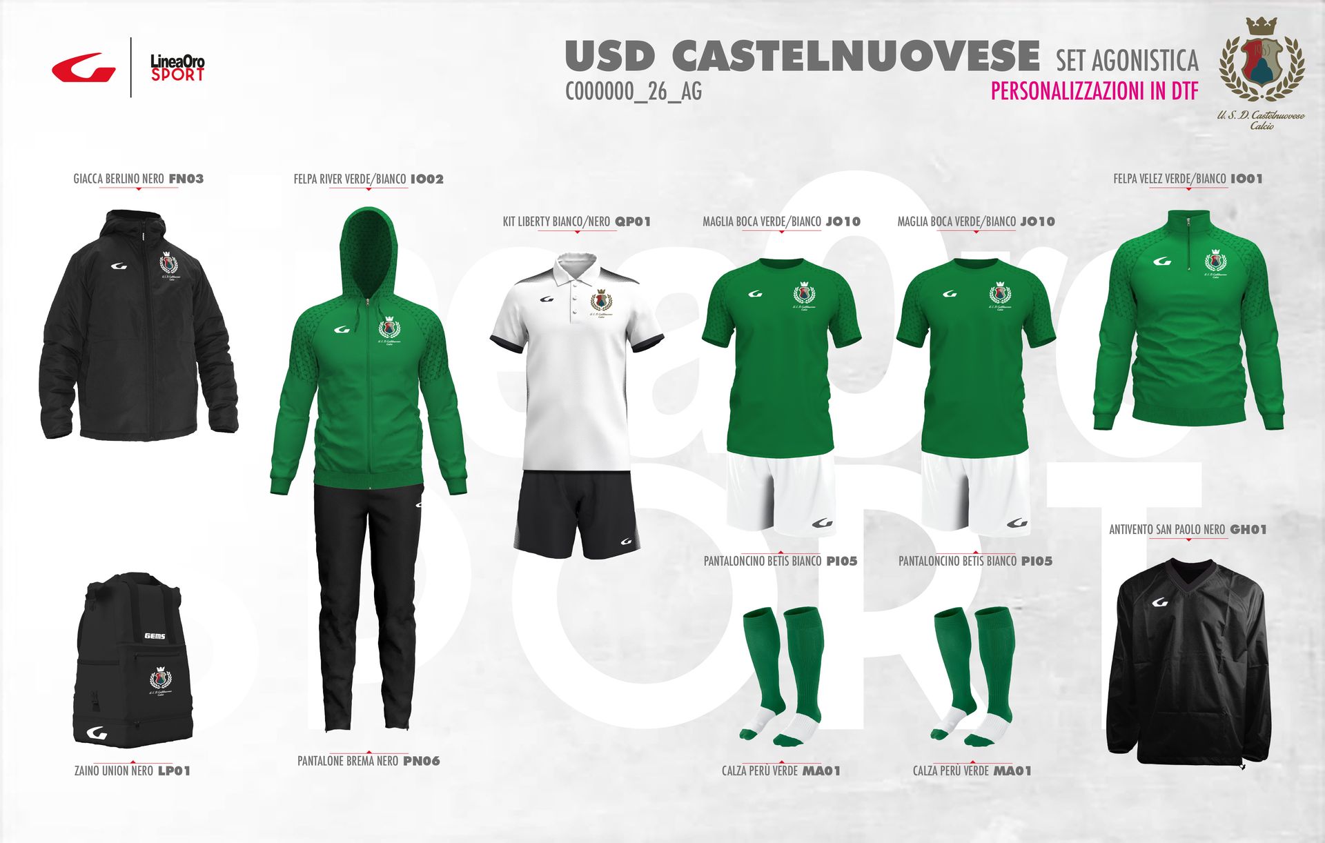 CASTELNUOVESE CALCIO 2026 SET AGONISTICA - M