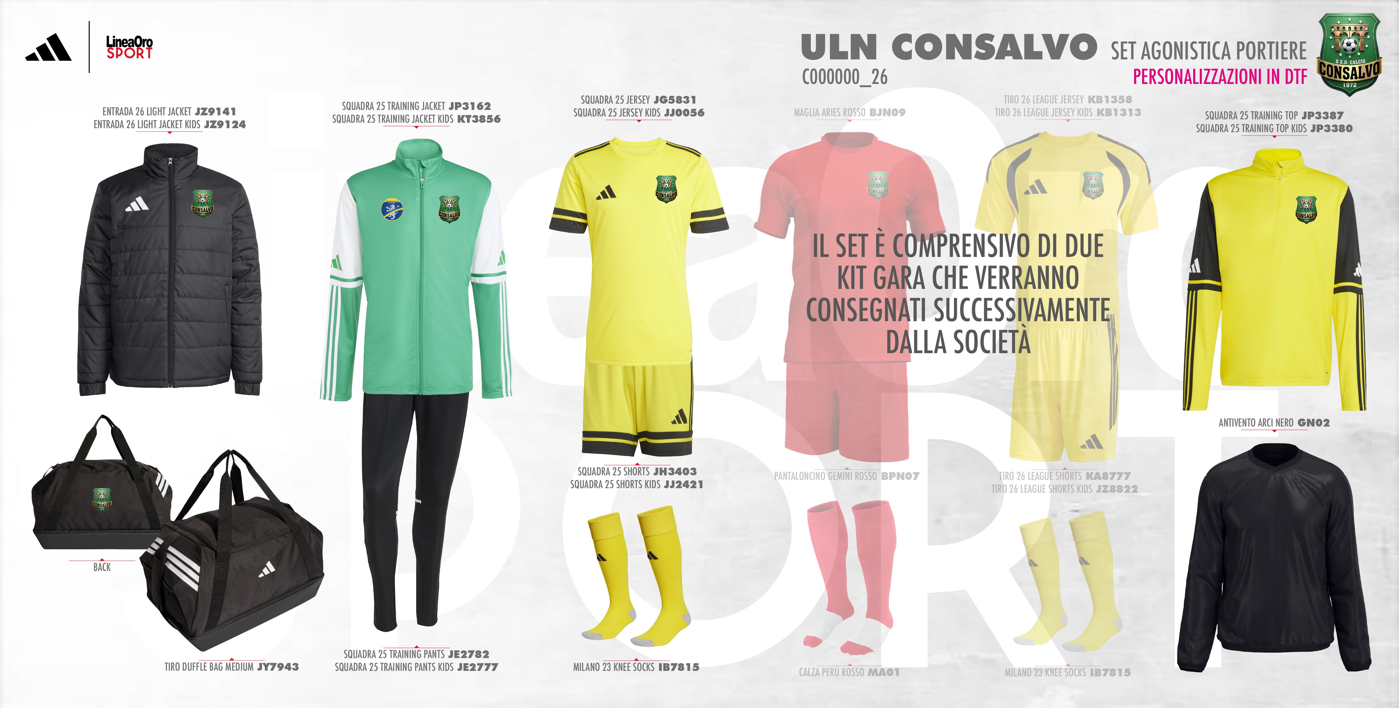 CONSALVO 2026 SET AGONISTICA PORTIERE - 11-12A