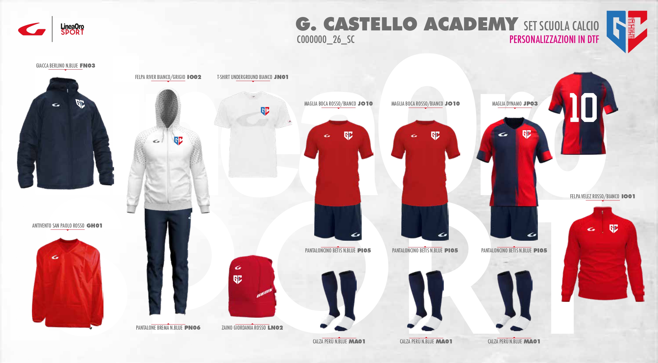 A.S.D. ACADEMY G. CASTELLO 2026 SET SCUOLA CALCIO - L