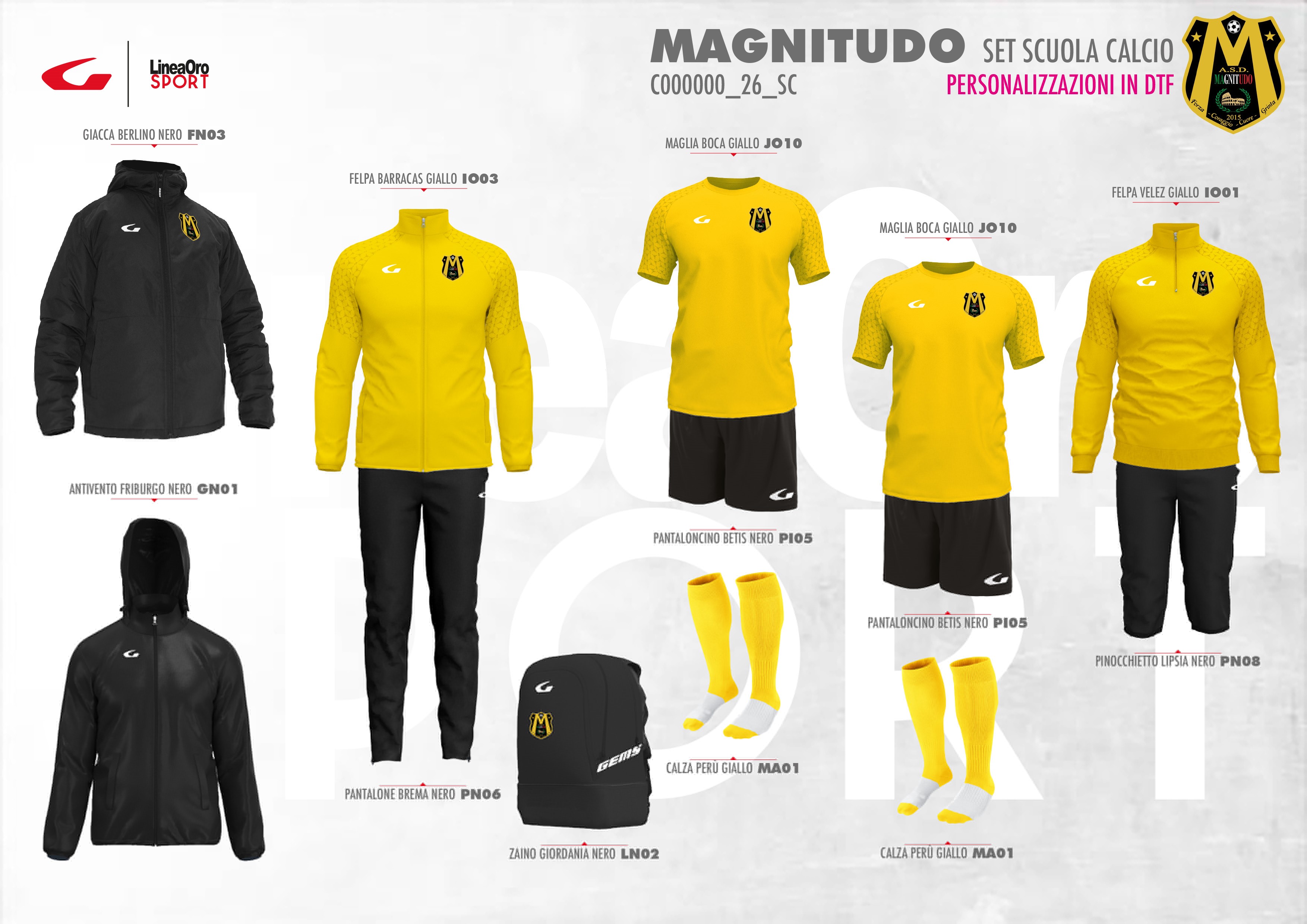 A.S.D. MAGNITUDO FCCG 2026 SET SCUOLA CALCIO - M