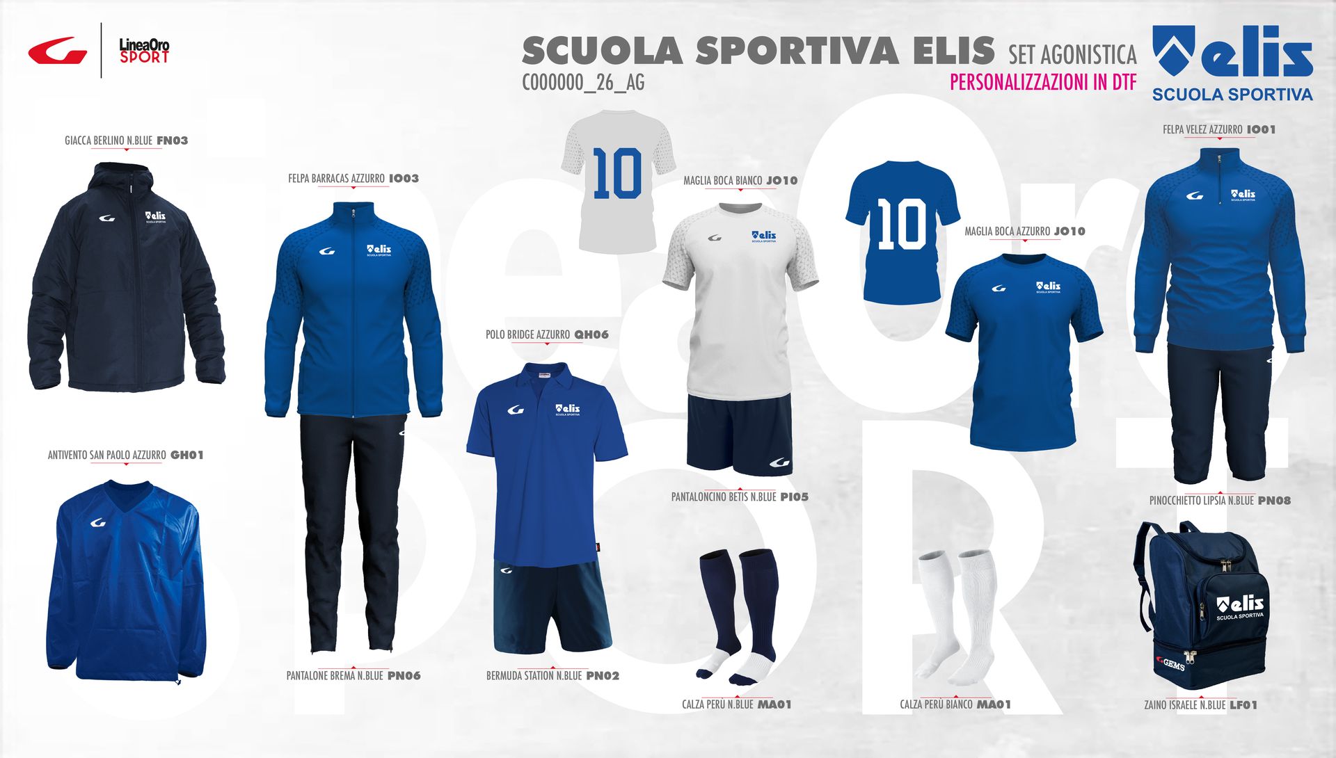 SCUOLA SPORTIVA ELIS 26 SET CALCIO AGONISTICA - M
