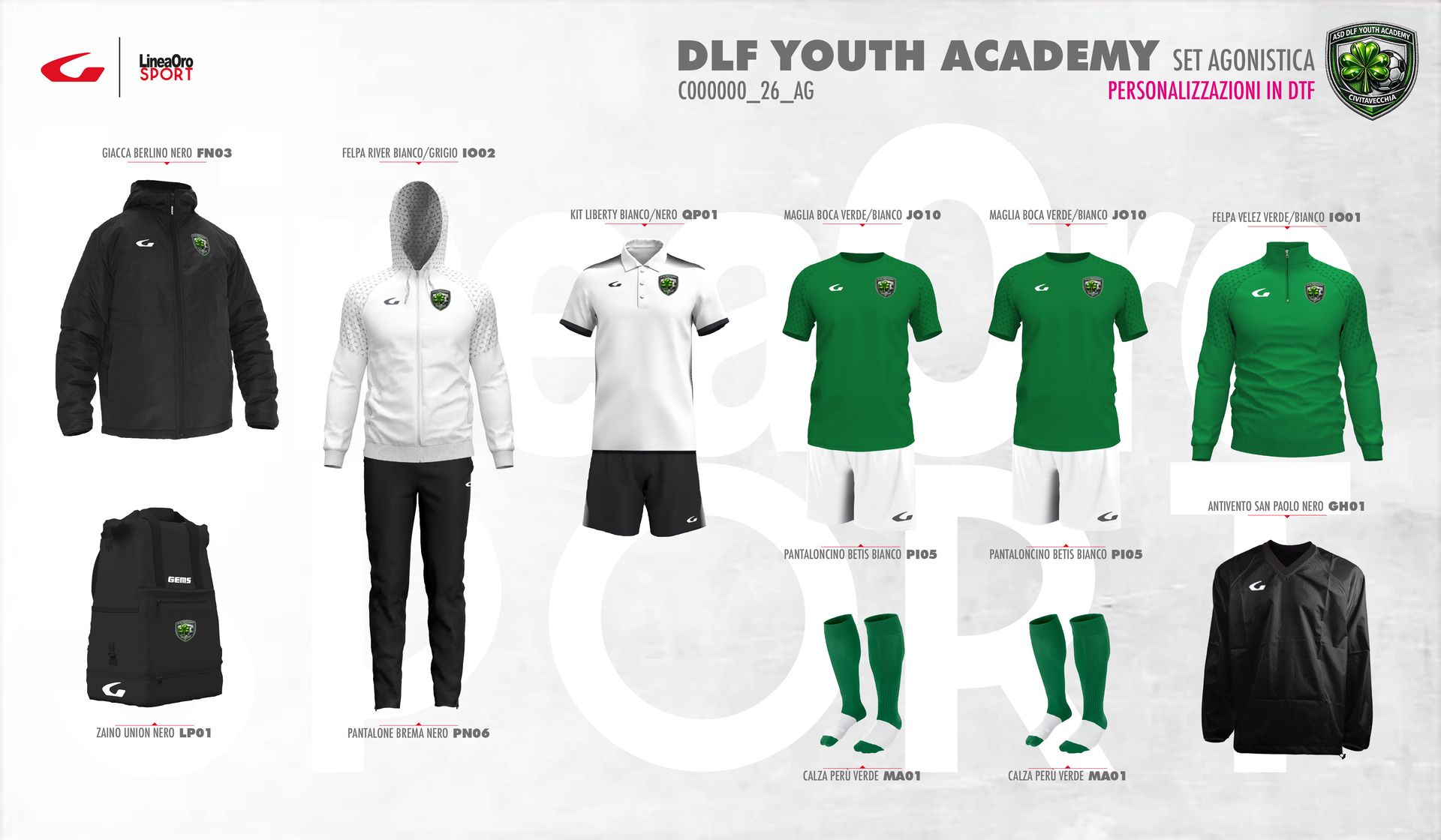 ASD DLF YOUTH ACADEMY 2026 SET AGONISTICA - XL